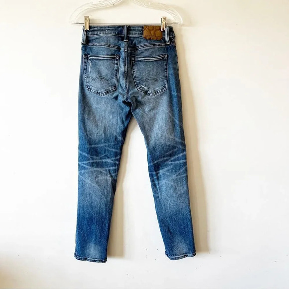 American Eagle Slim Destroyed Jeans 26 X 28 Youth‎ Tween Light Blue Denim Ripped - Picture 2 of 11